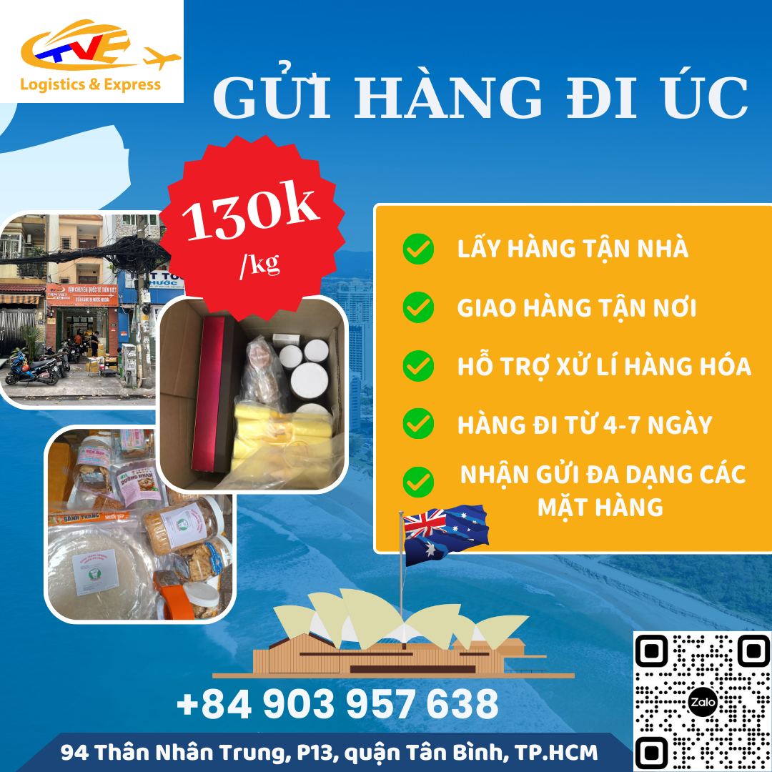Gửi hàng đi Úc- Tiến Việt Express